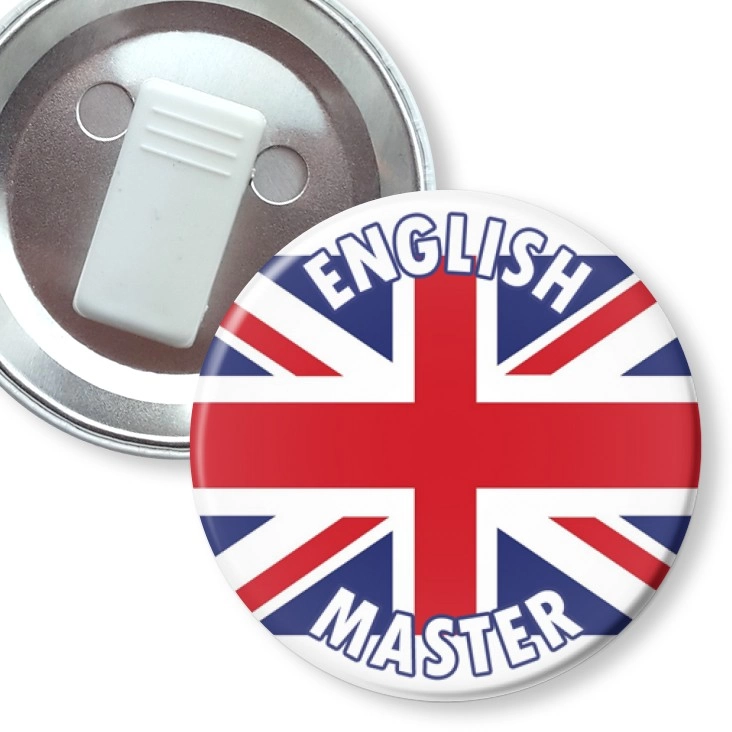 przypinka z żabką English Master