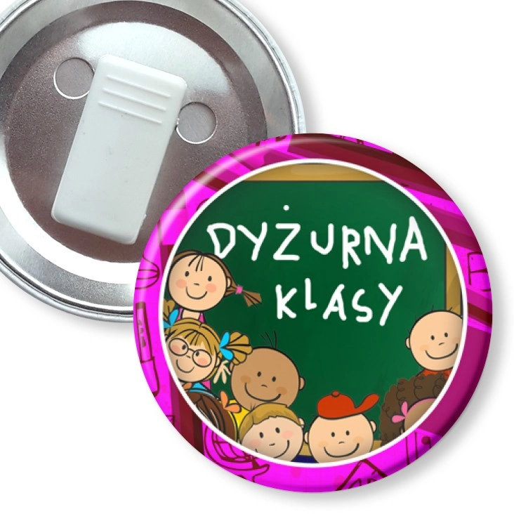 przypinka z żabką Dyżurna klasy