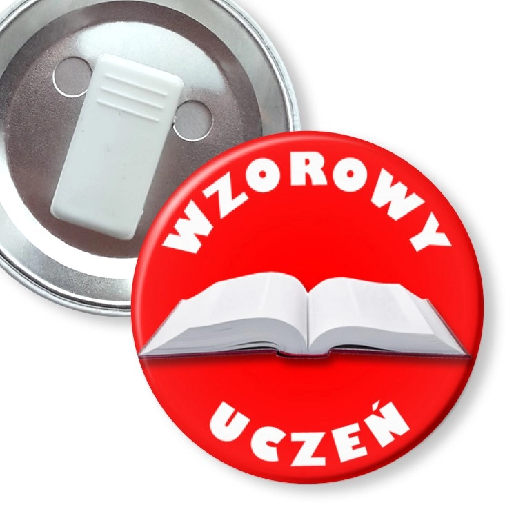 przypinka z żabką Wzorowy uczeń