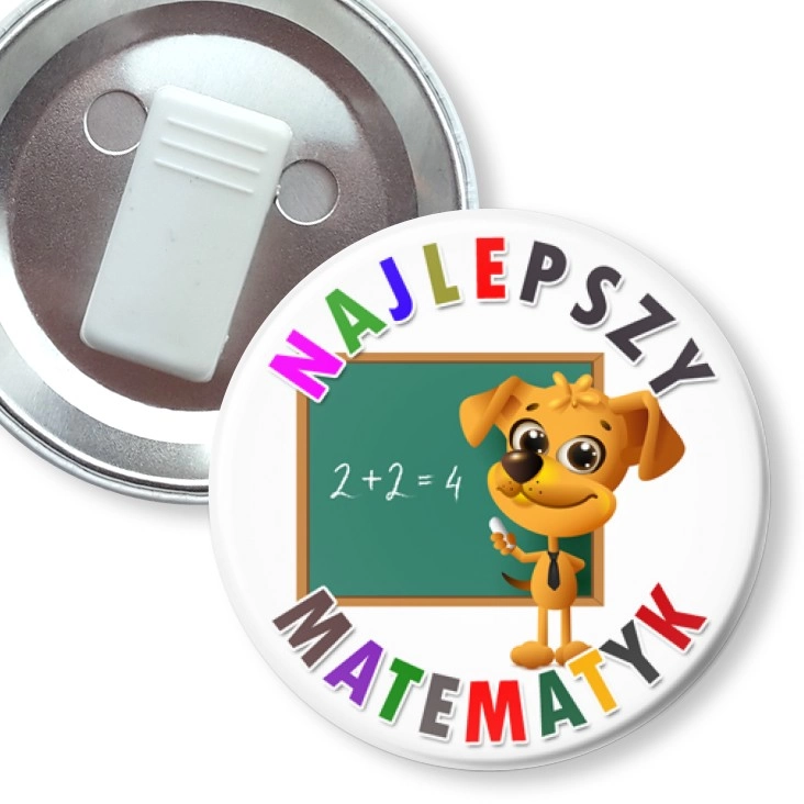 przypinka z żabką Najlepszy matematyk