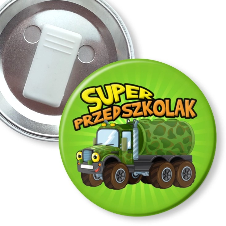 przypinka z żabką Super Przedszkolak