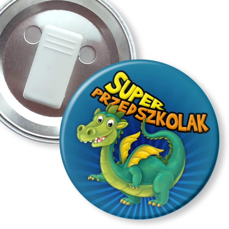 przypinka z żabką Super Przedszkolak