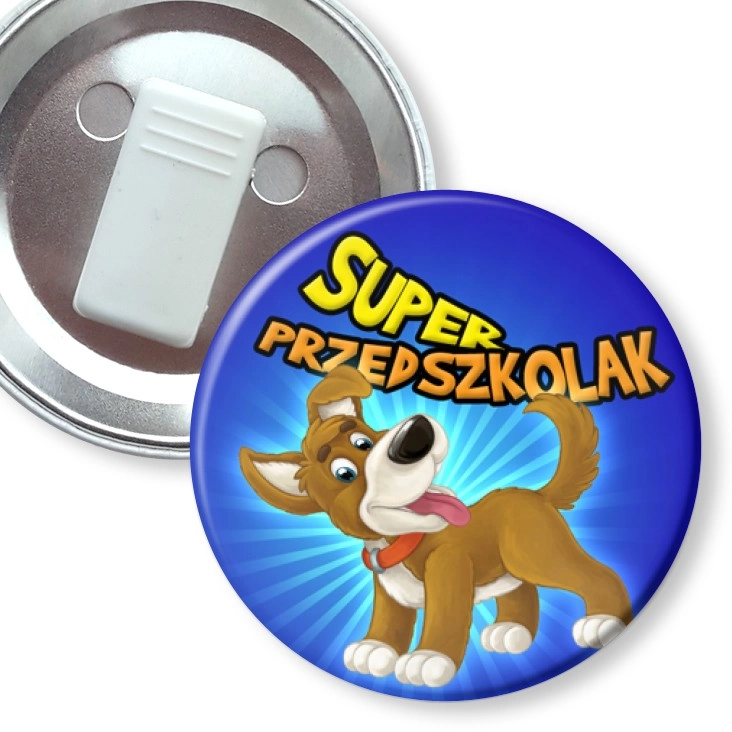 przypinka z żabką Super Przedszkolak