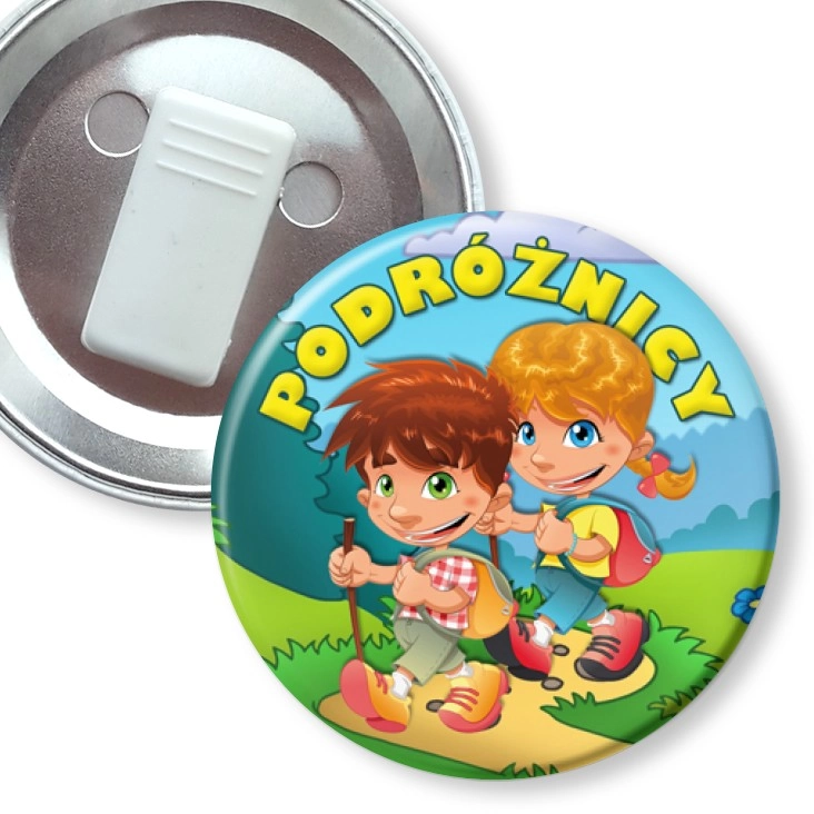 przypinka z żabką Podróżnicy