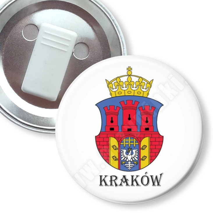 przypinka z żabką Kraków