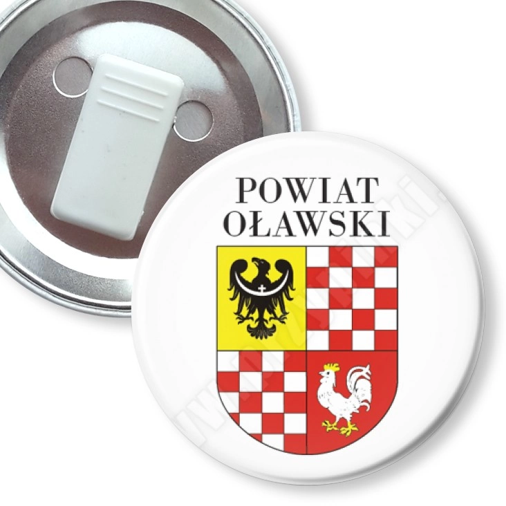 przypinka z żabką Powiat Oławski