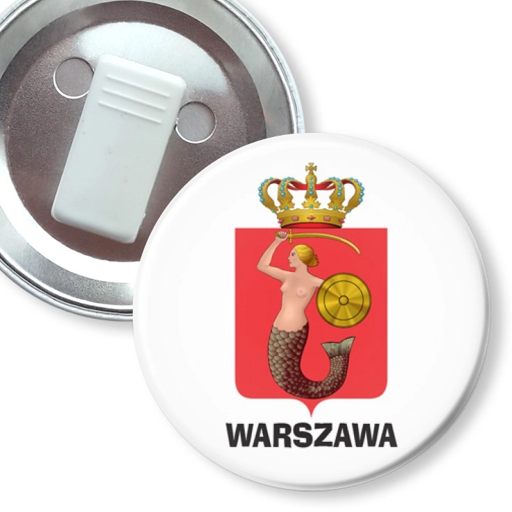 przypinka z żabką Warszawa