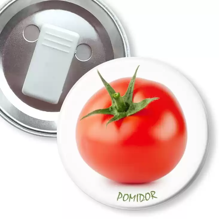 przypinka z żabką Czerwony pomidor