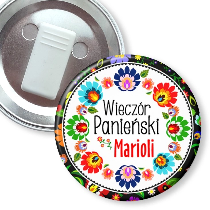 przypinka z żabką Wieczór panieński