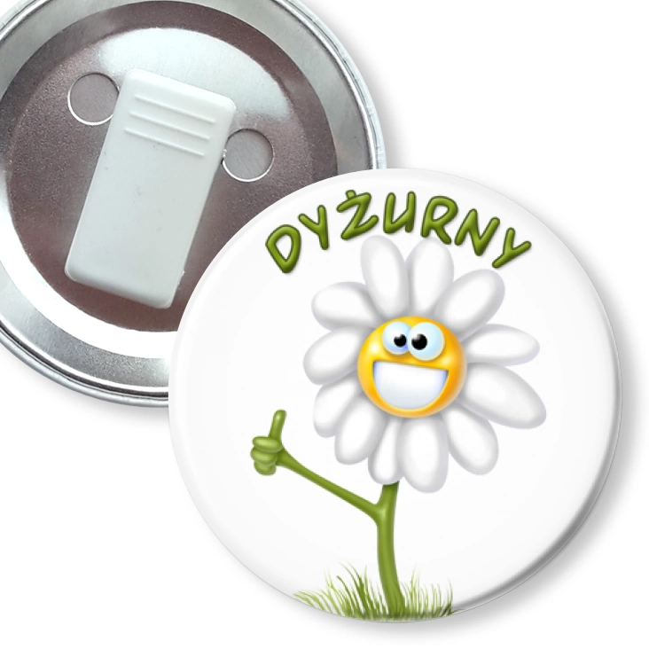 przypinka z żabką Dyzurny buay kwiatek