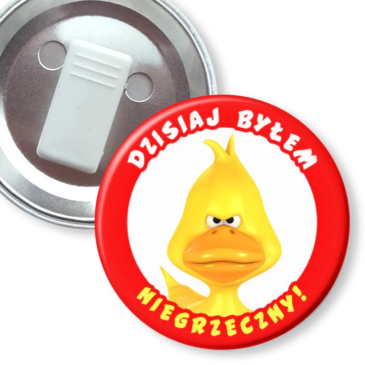 przypinka z żabką Dzisiaj byłem niegrzeczny