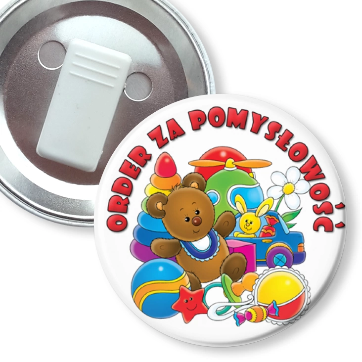przypinka z żabką Order za pomysłowość