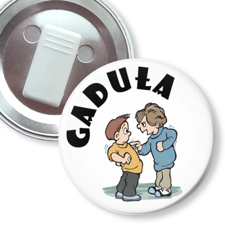 przypinka z żabką Gaduła
