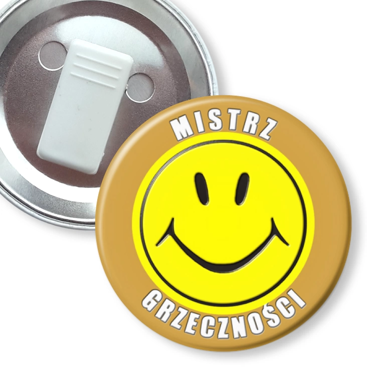 przypinka z żabką Mistrz Grzeczności