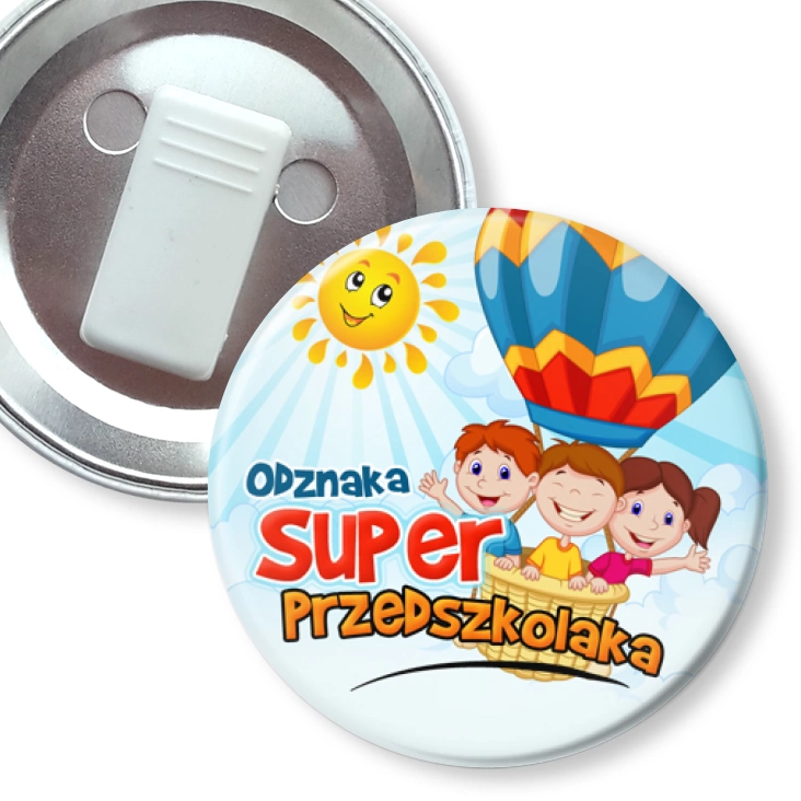 przypinka z żabką Odznaka Super Przedszkolaka