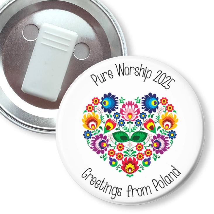 przypinka z żabką Pure Worship 2025