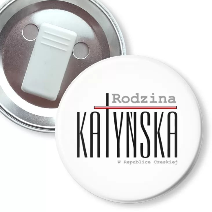 przypinka z żabką Rodzina Katyńska logo