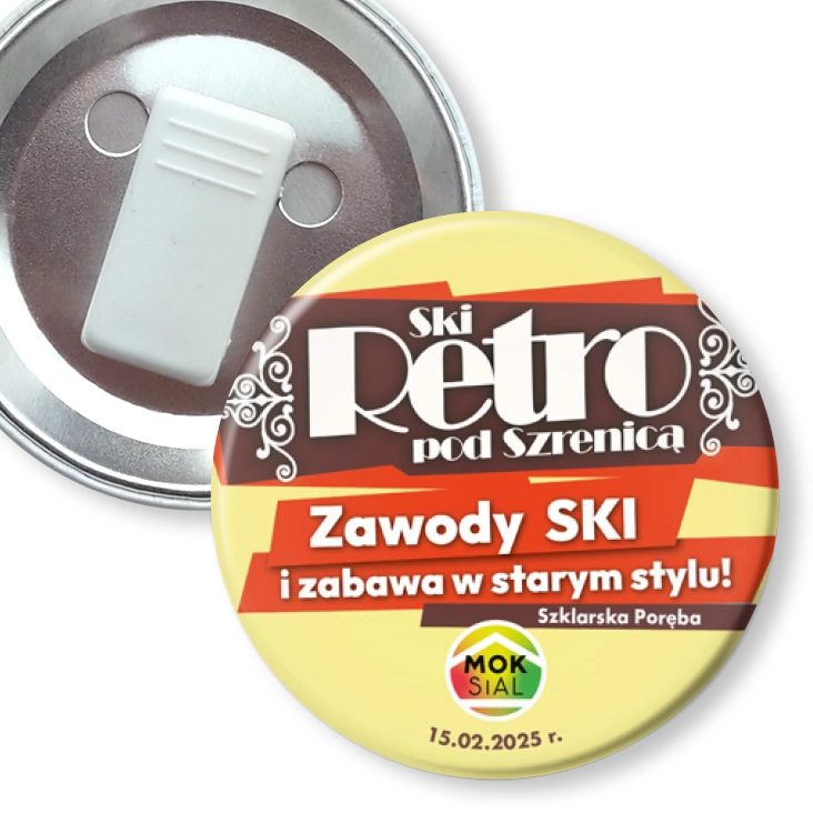 przypinka z żabką Ski Retro pod Szrenicą 2025