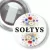 Przypinka z żabką Sołtys polne kwiaty