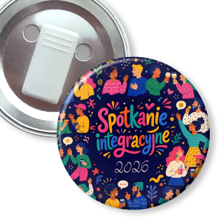 przypinka z żabką Spotkanie integracyjne