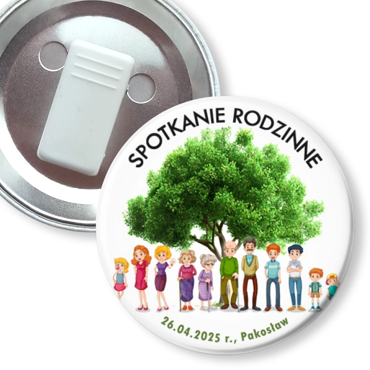 przypinka z żabką Spotkanie Rodzinne Pakosław 2025