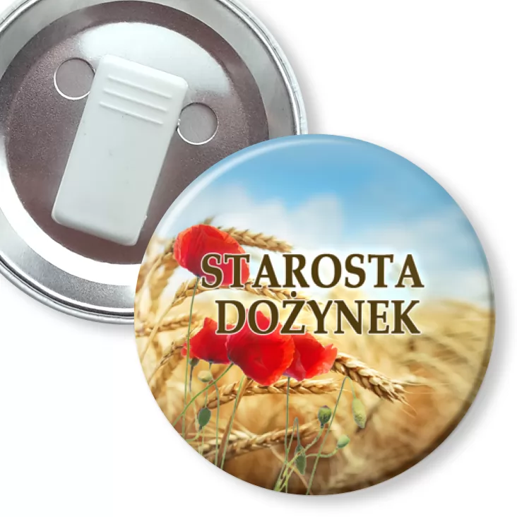 przypinka z żabką STAROSTA DOŻYNEK