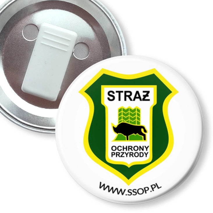 przypinka z żabką Straż Ochrony Przyrody