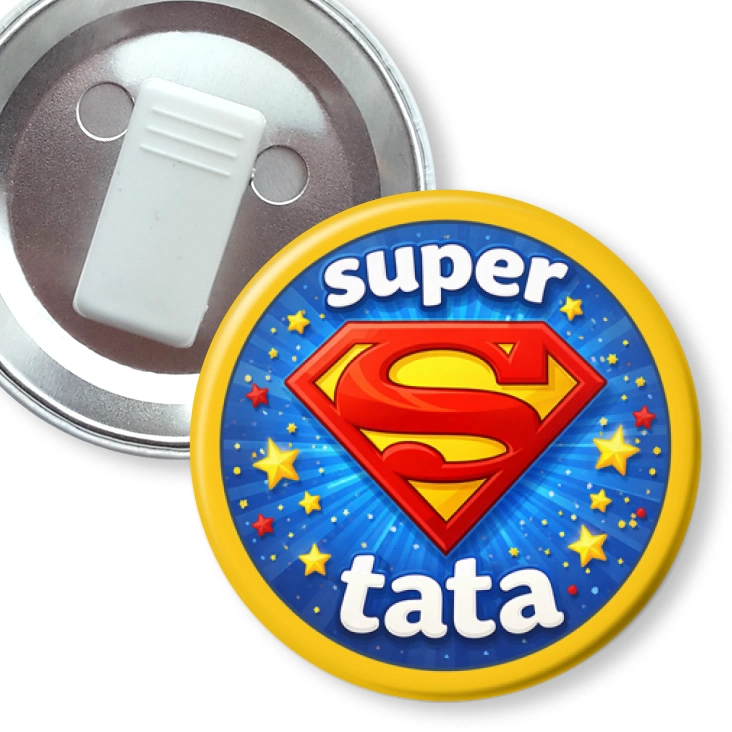przypinka z żabką Super tata