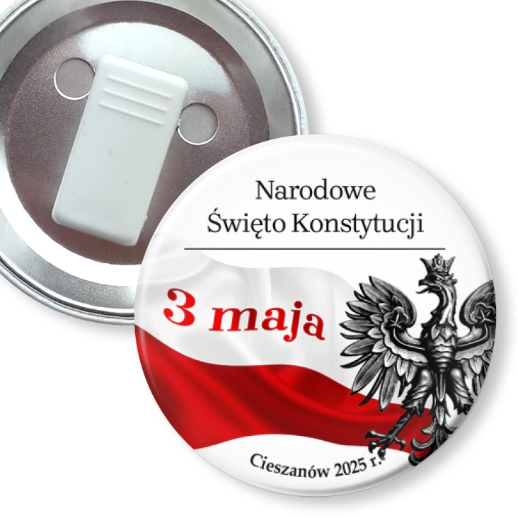 przypinka z żabką Święto 3 maja Cieszanów 2025