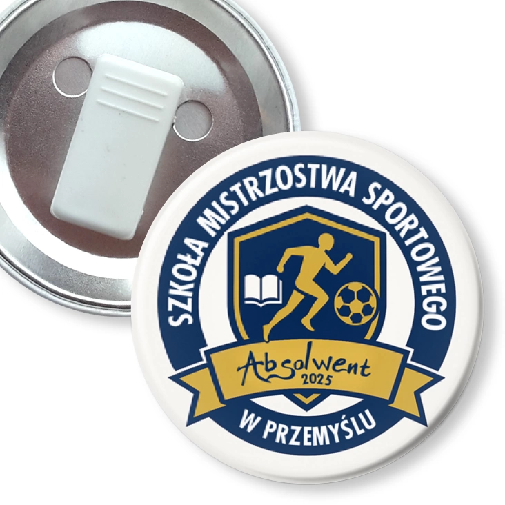 przypinka z żabką Szkoła Mistrzostwa Sportowego w Przemyślu Absolwent 2025