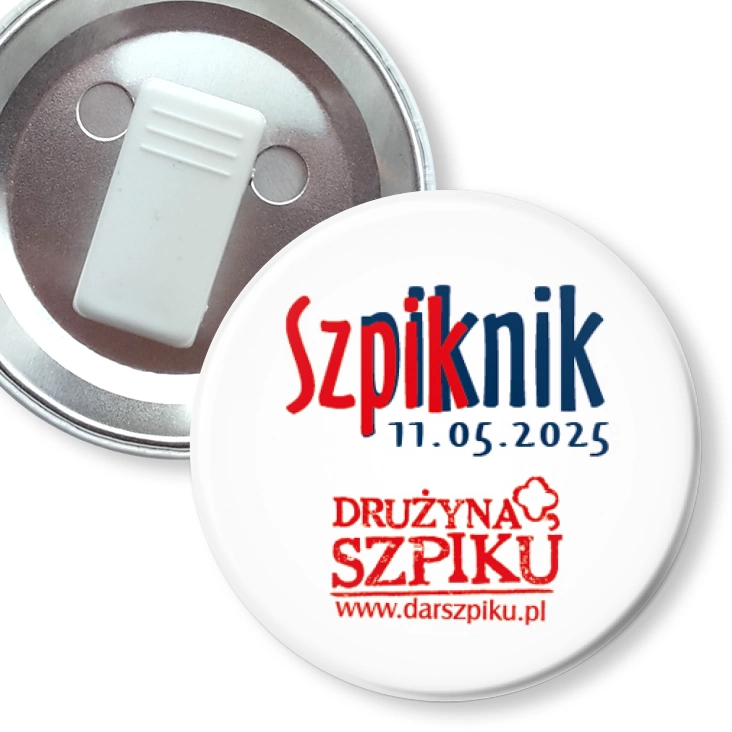 przypinka z żabką Szpiknik 2025