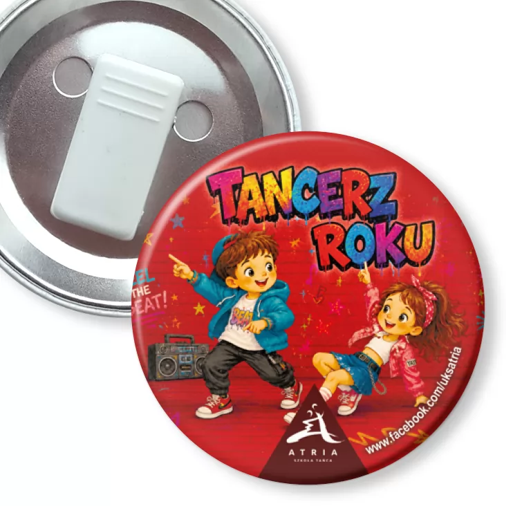 przypinka z żabką Tancerz Roku Atria