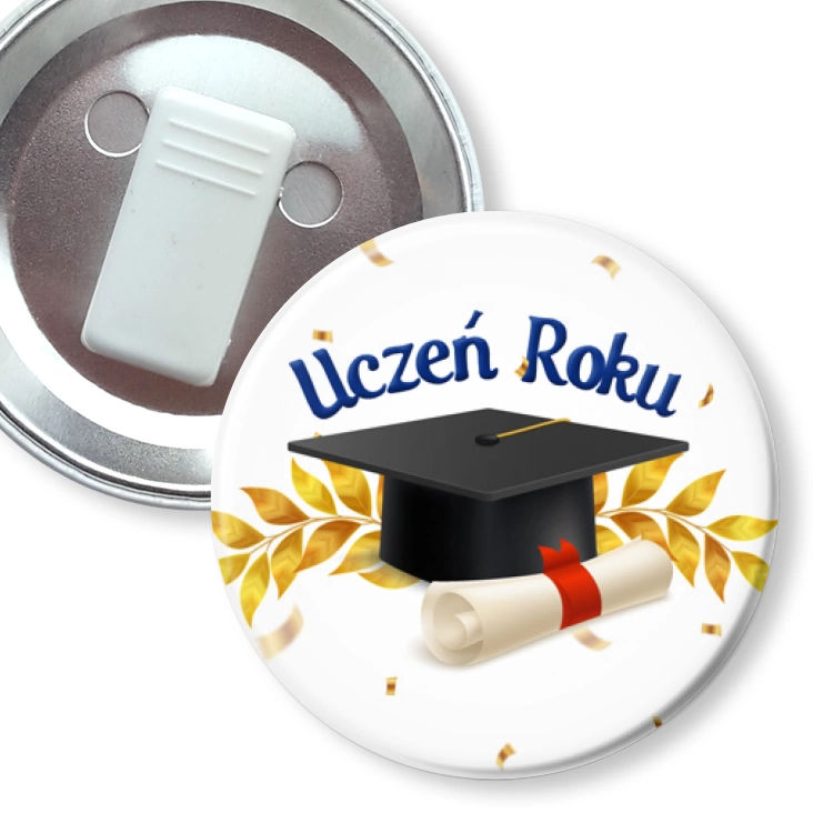 przypinka z żabką Uczeń Roku