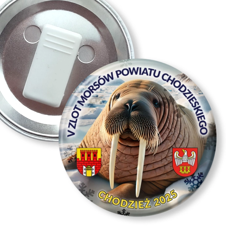 przypinka z żabką V Zlot Morsów Powiatu Chodzieskiego