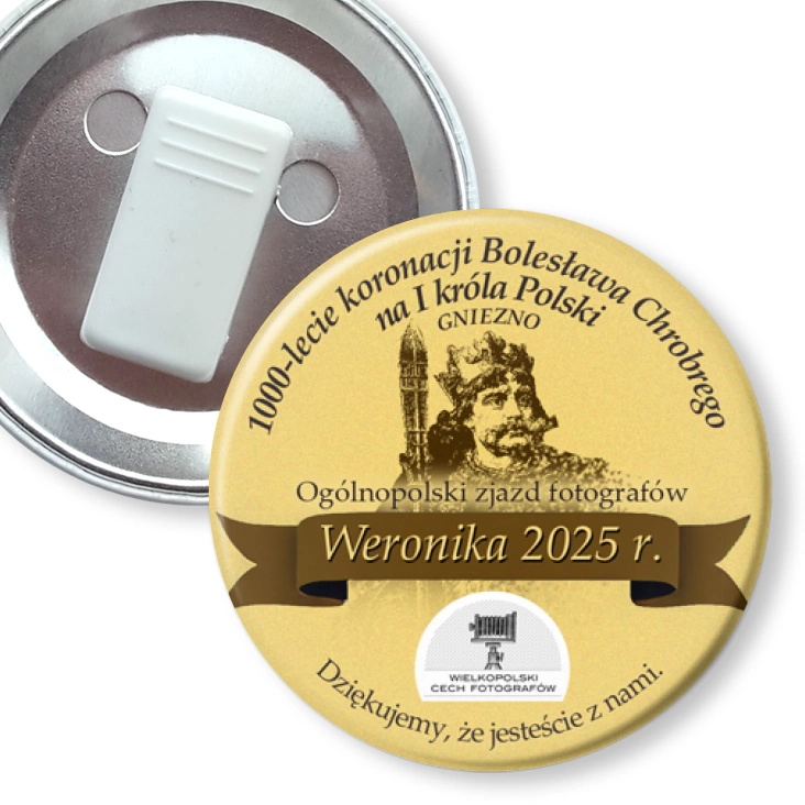 przypinka z żabką Weronika 2025