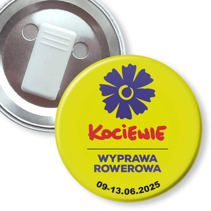 przypinka z żabką Wyprawa rowerowa Kociewie 2025