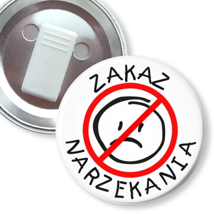 przypinka z żabką Zakaz narzekania