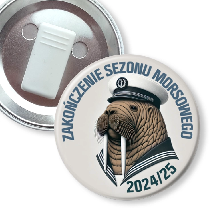 przypinka z żabką Zakończenie sezonu morsowego