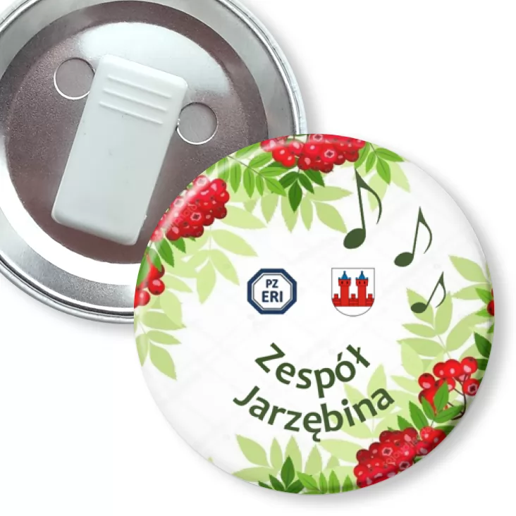 przypinka z żabką Zespół Jarzębina