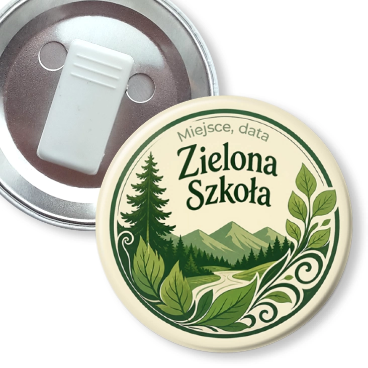 przypinka z żabką Zielona Szkoła