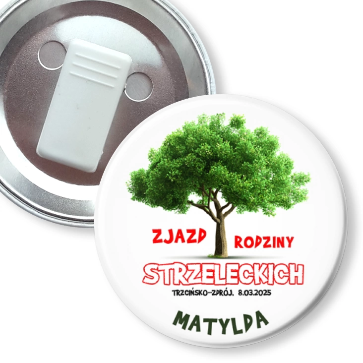 przypinka z żabką Zjazd Rodziny Strzeleckich Trzcisko-Zdrój 2025