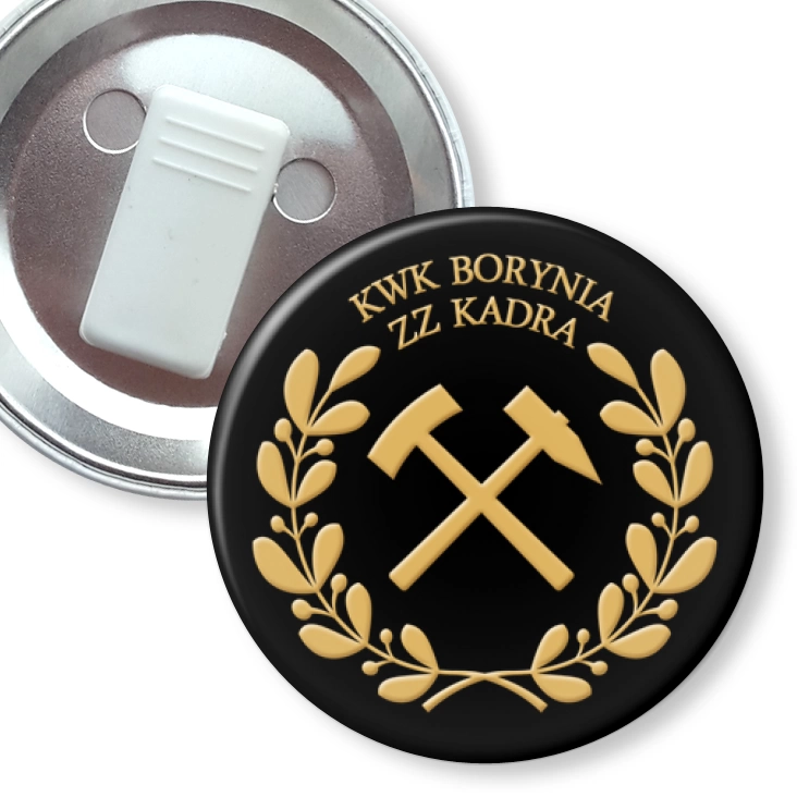 przypinka z żabką ZZ KADRA KWK BORYNIA