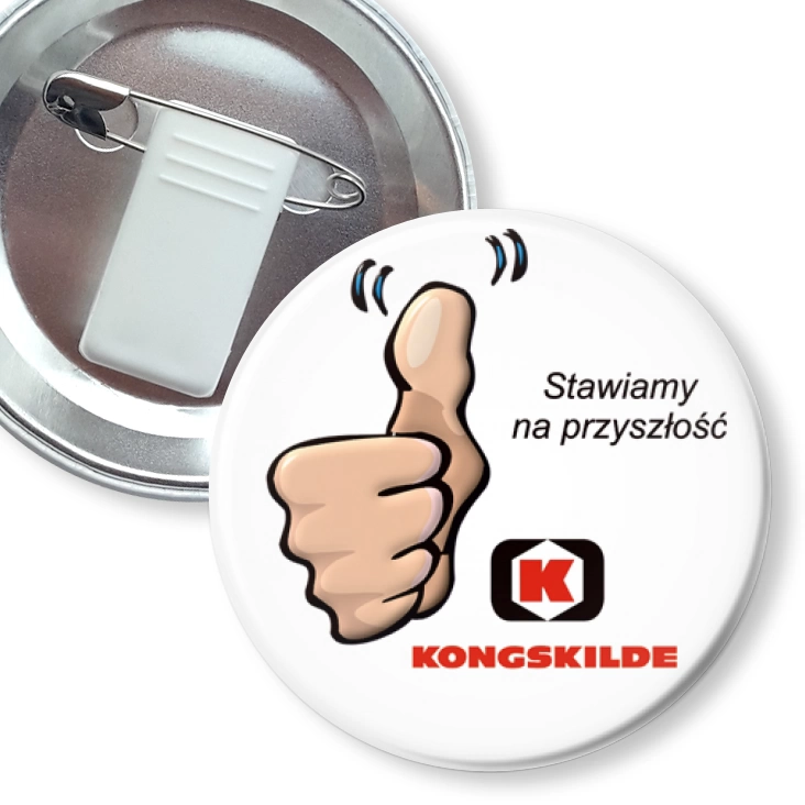 przypinka z żabką i agrafką Konskilde - Stawiamy na przyszłość