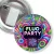 Przypinka z żabką i agrafką Fluo party Fluoland