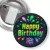 Przypinka z żabką i agrafką Fluoland Happy Birthday urodziny