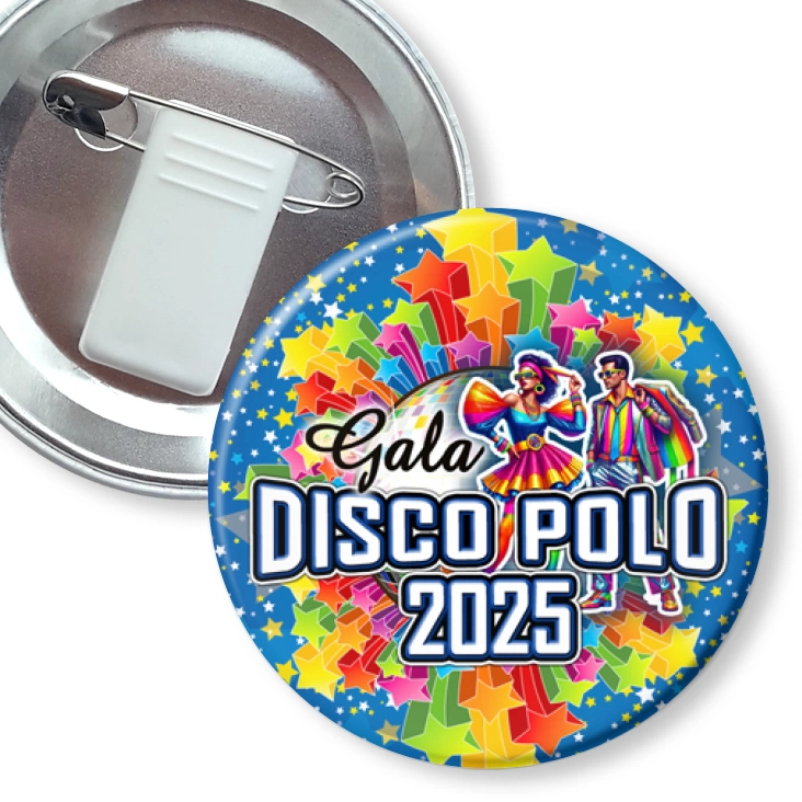 przypinka z żabką i agrafką Gala Disco Polo 2025