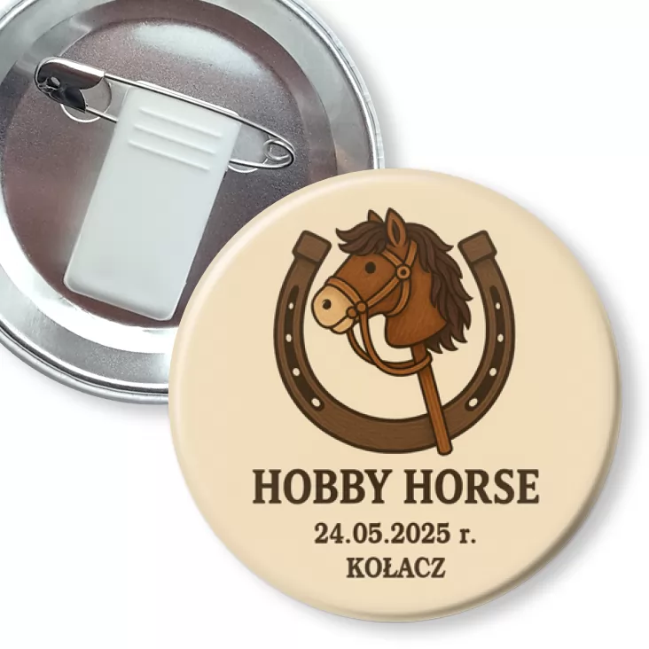 przypinka z żabką i agrafką Hobby Horse Kołacz 2025