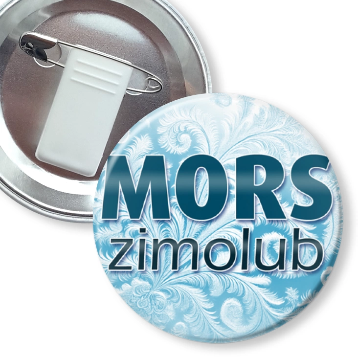 przypinka z żabką i agrafką Mors zimolub