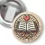 Przypinka z żabką i agrafką Przyjaciel biblioteki serce i książka