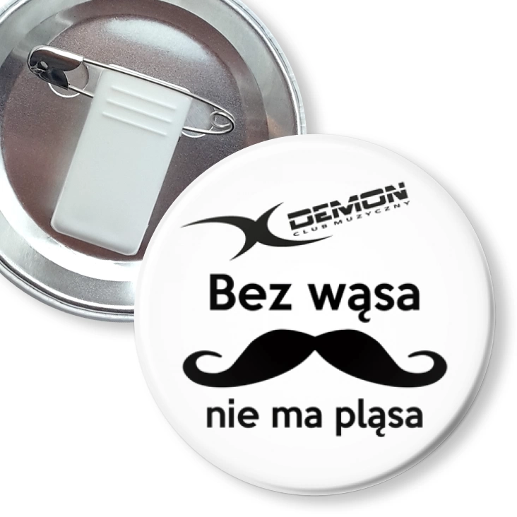 przypinka z żabką i agrafką Demon Klub Muzyczny